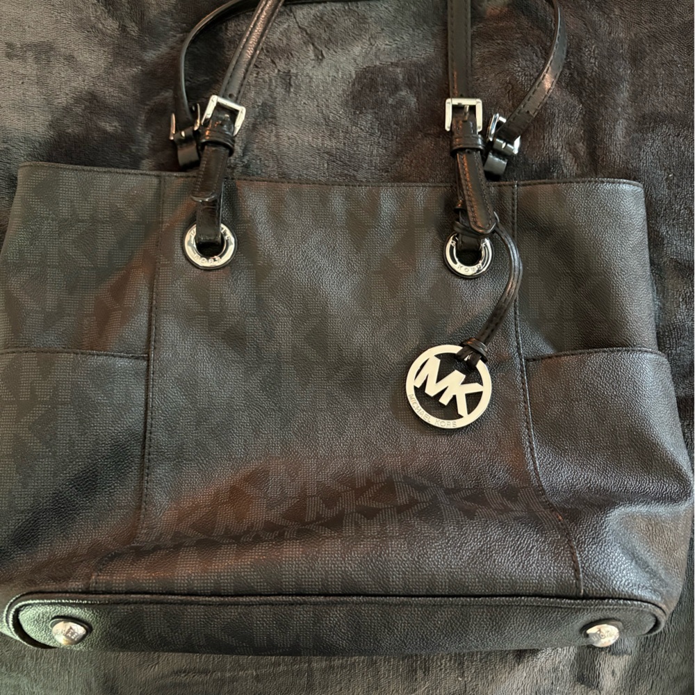 MICHAEL KORS Black Bag with Signature MK Logo